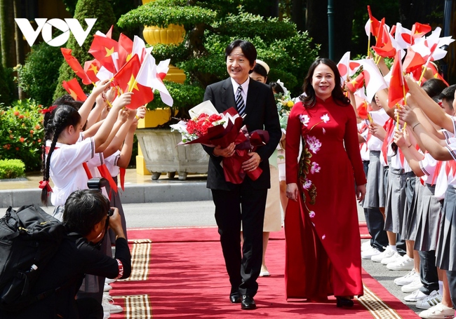 Phó Chủ tịch nước Võ Thị Ánh Xuân chủ trì lễ đón Hoàng Thái tử Nhật Bản - Ảnh 2.