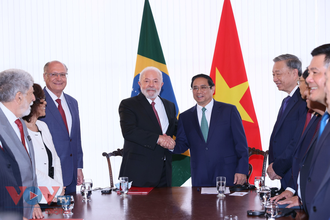 Thông cáo chung chuyến thăm chính thức của Thủ tướng Phạm Minh Chính đến Brazil - Ảnh 1.