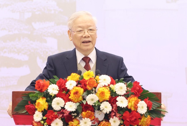 Tổng Bí thư Nguyễn Phú Trọng: Đồng lòng, quyết tâm xây dựng đất nước ngày càng cường thịnh- Ảnh 1.