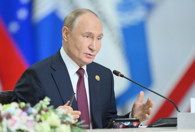 Tổng thống Nga Vladimir Putin chủ trì lễ đón và chiêu đãi trọng thể lãnh đạo các nước, tổ chức quốc thế tham dự Hội nghị BRICS và BRICS+- Ảnh 4.