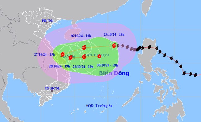 Bão số 6 giật cấp 15, cách quần đảo Hoàng Sa khoảng 410km- Ảnh 1.