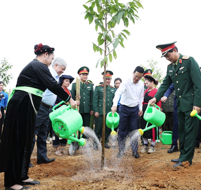 Chủ tịch nước đánh trống phát động 'Tết trồng cây đời đời nhớ ơn Bác Hồ'- Ảnh 1.