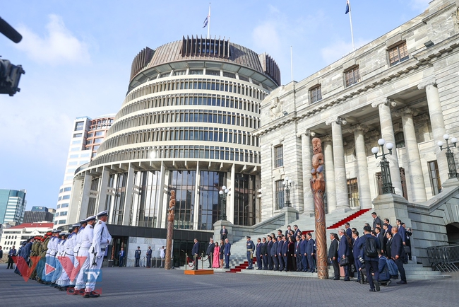 Thủ tướng Christopher Luxon chủ trì lễ đón Thủ tướng Phạm Minh Chính thăm chính thức New Zealand- Ảnh 10.