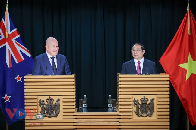 Thủ tướng New Zealand và Thủ tướng Phạm Minh Chính thông tin về kết quả hội đàm- Ảnh 4.