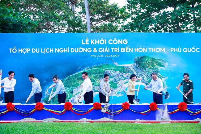 Thủ tướng dự khởi công Tổ hợp du lịch, nghỉ dưỡng và giải trí biển Hòn Thơm- Ảnh 1.