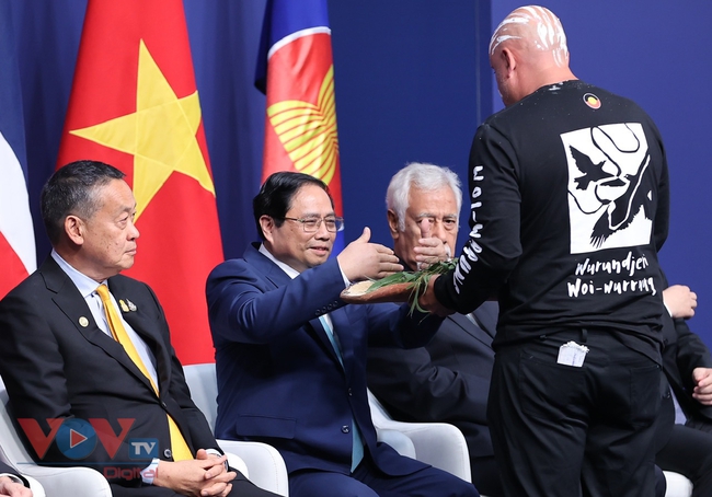 Thủ tướng Phạm Minh Chính dự Lễ đón chính thức các Trưởng đoàn tham dự Hội nghị do Thủ tướng Australia chỉ trì- Ảnh 3.
