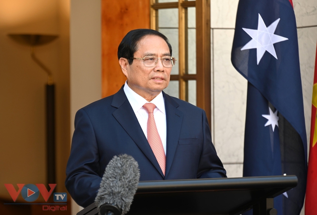 Thủ tướng Australia Anthony Albanese và Thủ tướng Phạm Minh Chính thông báo kết quả hội đàm- Ảnh 10.