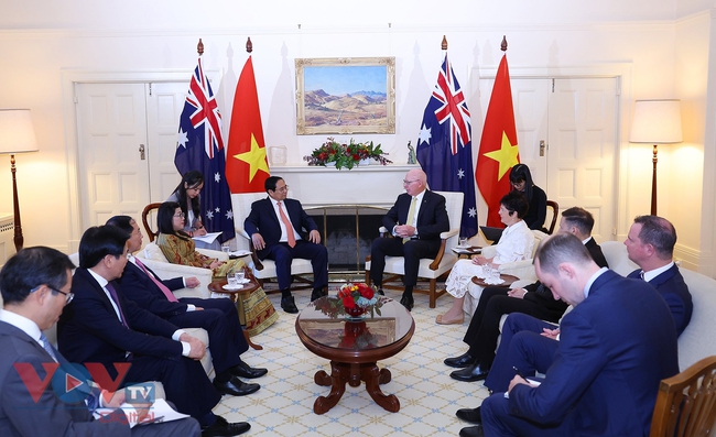 Thủ tướng Chính phủ Phạm Minh Chính cùng Phu nhân hội kiến Toàn quyền Australia David Hurley và Phu nhân - Ảnh 2.