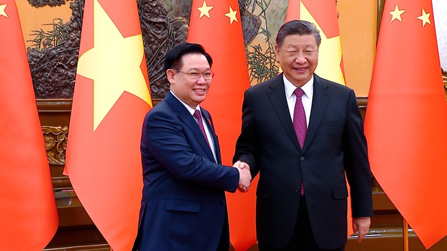 Chủ tịch Quốc hội Vương Đình Huệ hội kiến Tổng bí thư, Chủ tịch nước Trung Quốc Tập Cận Bình- Ảnh 1.