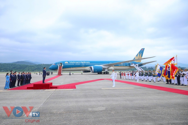 Lễ đón chính thức Thủ tướng Phạm Minh Chính và Phu nhân thăm Hàn Quốc- Ảnh 1.