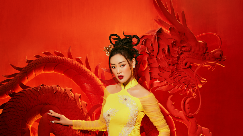 Hoa hậu Khánh Vân đậm chất Á Đông trong bộ ảnh Tết Nhâm Dần