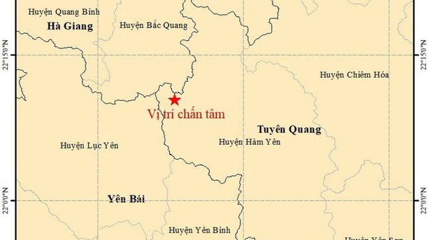 Động đất 4 độ richter, nhà cửa rung lắc tại Yên Bái, Hà Giang
