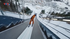 Cú nhào lộn ngoạn mục của vận động viên trượt tuyết Fabian Bosch