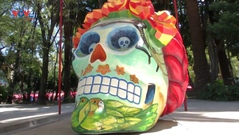 Mexico: Các tác phẩm đầu lâu lấy cảm hứng từ cố danh họa Frida Kahlo