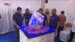 Sri Lanka trưng bày viên đá sapphire tự nhiên lớn nhất thế giới