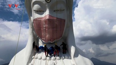 Nhật Bản: Đeo khẩu trang cho tượng Phật khổng lồ