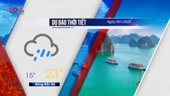 Dự báo thời tiết ngày 9/1/2023: Nam Bộ có mưa rào rải rác và có nơi có dông