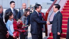 Chủ tịch nước đến Trung Quốc, bắt đầu tham dự Diễn đàn “Vành đai và Con đường”