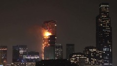 Cháy lớn tại công trường xây dựng ở Hong Kong (Trung Quốc)