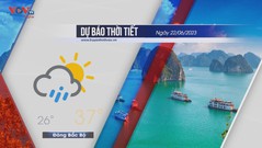 Dự báo thời tiết ngày 22/6: Khu vực Bắc Bộ có mưa vừa và dông