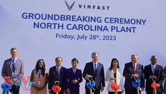 VinFast khởi công nhà máy sản xuất xe điện tại Mỹ