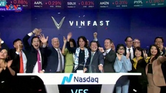 Vinfast tăng điểm ấn tượng trong ngày đầu tiên ra mắt sàn chứng khoán Mỹ