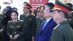 Thủ tướng Phạm Minh Chính thăm, chúc Tết tại Trường Đại học Văn hóa Nghệ thuật Quân đội