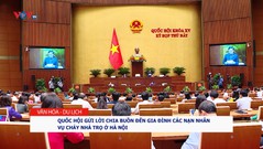 Quốc hội gửi lời chia buồn đến gia đình các nạn nhân vụ cháy nhà trọ ở Hà Nội 