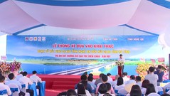 Thông xe toàn tuyến cao tốc Diễn Châu - Bãi Vọt, tốc độ tối đa 90km/h