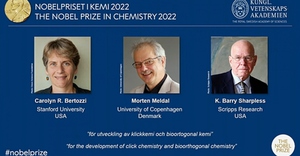 Giải Nobel Hóa học 2022 thuộc về các nhà khoa học Mỹ và Đan Mạch