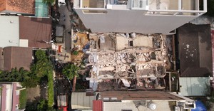 Hiện trường vụ sập nhà 3 tầng ở TP.HCM