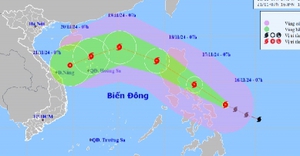 Xuất hiện bão Man-Yi gần Biển Đông mạnh lên thành siêu bão