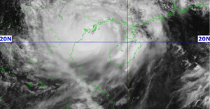 Bão số 3 di chuyển lên phía Tây Bắc Bộ và suy yếu thành áp thấp nhiệt đới