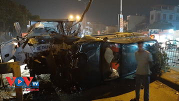 Hưng Yên: Xe Fortuner mất lái tông tử vong tài xế xe thư báo
