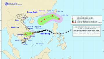 Áp thấp nhiệt đới suy yếu từ bão số 10 gây mưa to đến rất to ở Trung Bộ và Tây Nguyên