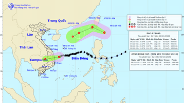 Bão Atsati có khả năng đi vào Biển Đông và suy yếu thành áp thấp nhiệt đới
