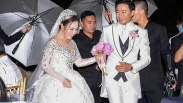 Sao Việt xúng xính dự đám cưới Quý Bình với bà xã doanh nhân