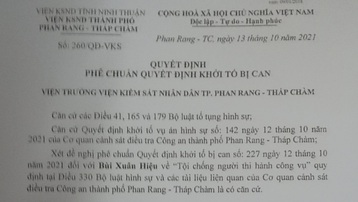 Ninh Thuận: Bắt tạm giam hai thanh niên 'thông chốt' kiểm soát phòng chống dịch
