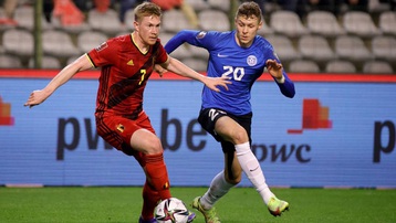 Kết quả Bỉ 3-1 Estonia: Bỉ đoạt vé đến Qatar