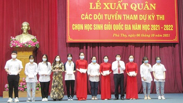 Phú Thọ: Tổ chức tiêm vaccine phòng Covid-19 cho đội tuyển học sinh giỏi Quốc gia lớp 12 THPT