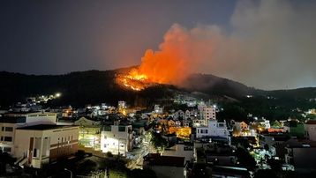 Cháy rừng dữ dội ở Hạ Long, 200 người tham gia dập lửa