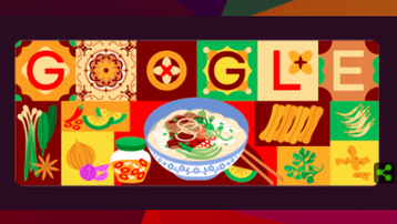 Phở Việt Nam được tôn vinh trên Google Doodle