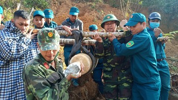 Quảng Nam hủy nổ thành công quả bom nặng 200 kilogram