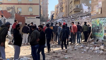 Cập nhật vụ sập nhà 10 tầng ở Ai Cập: 50 người thương vong