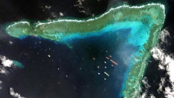 Philippines phát hiện công trình trái phép gần nơi tàu Trung Quốc tập trung trên Biển Đông
