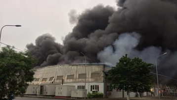 Hải Dương: Cháy lớn tại Công ty TNHH Doosan