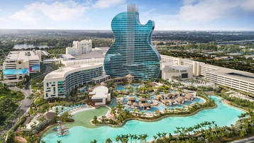 Khách sạn hình đàn guitar nơi tổ chức Hoa hậu Hoàn vũ