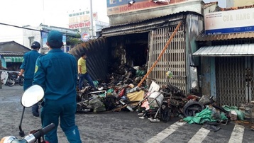 Tiền Giang: Nhanh chóng dập tắt đám cháy tại chợ Vĩnh Bình