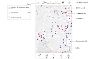 Bản đồ giúp người dân TP.HCM tìm đường tránh nơi có nguy cơ lây nhiễm