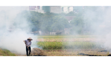 Dân đốt rơm rạ, không khí Hà Nội bị xếp hạng ô nhiễm nhất thế giới